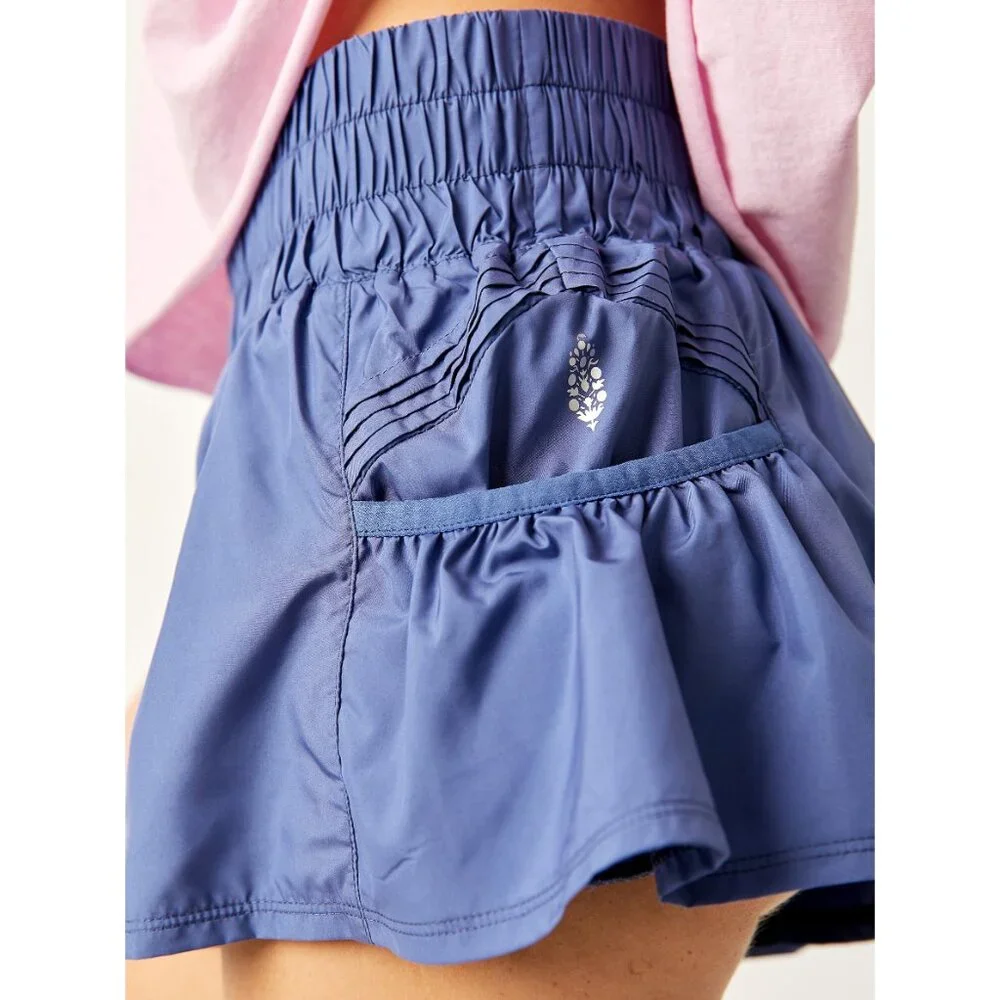 FP MOVEMENT Get Your Flirt On Shorts / Summer Blueberry - Picture 6 of 7